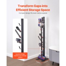 Vacuum Stand for Dyson Multi-Models Stable Storage Bracket Holder with 6 Hooks