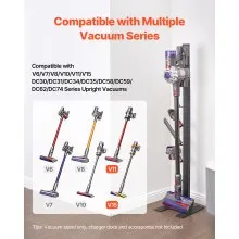 Vacuum Stand for Dyson Multi-Models Stable Storage Bracket Holder with 6 Hooks