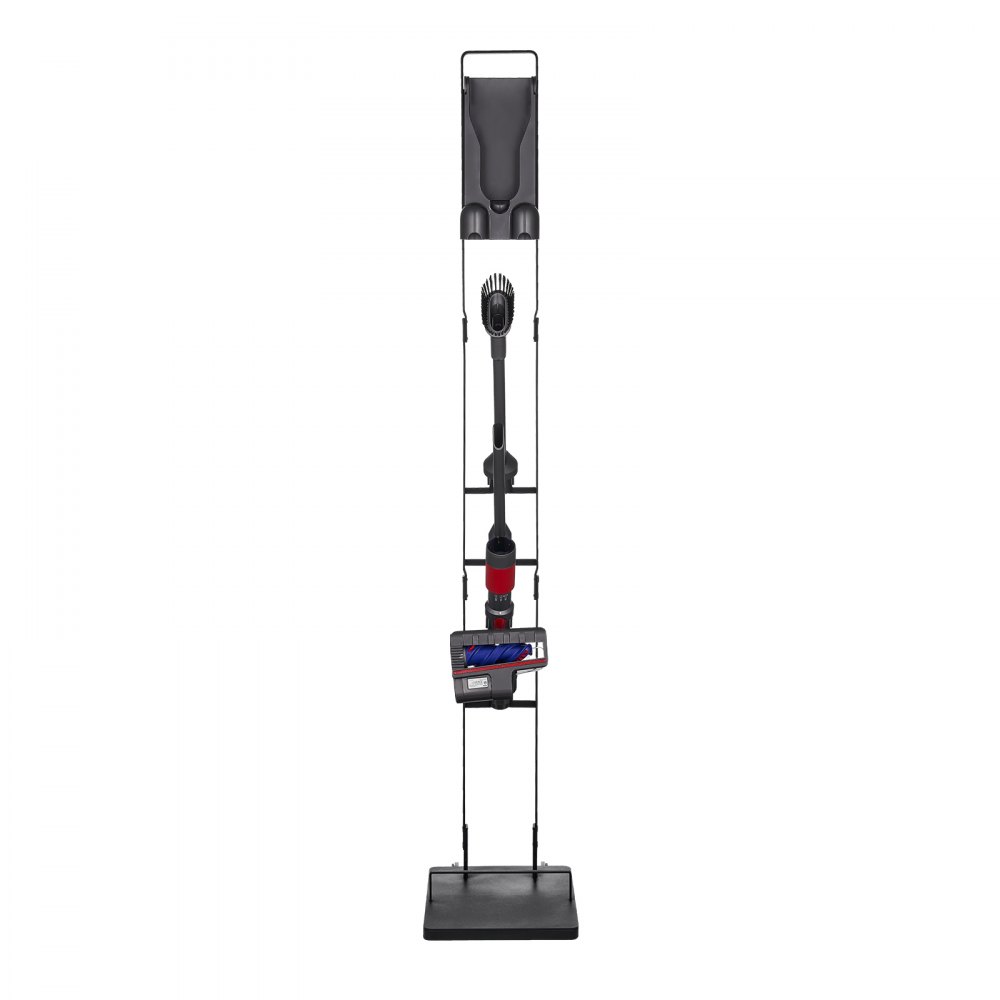 VEVOR Vacuum Stand, Compatible With Dyson V6 V7 V8 V10 V11 V15, Stable Vacuum Stand Holder with 4 Hooks for Dyson DC30 DC31 DC34 DC35 DC58 DC59 DC62 D74 Cordless Upright Vacuum Cleaners & Accessories