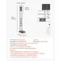 VEVOR Vacuum Stand, Compatible With Dyson V6 V7 V8 V10 V11 V15, Stable Vacuum Stand Holder with 4 Hooks for Dyson DC30 DC31 DC34 DC35 DC58 DC59 DC62 D74 Cordless Upright Vacuum Cleaners & Accessories
