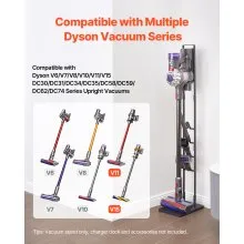 VEVOR Vacuum Stand for Dyson Multi-Models Storage Bracket Holder with 4 Hooks