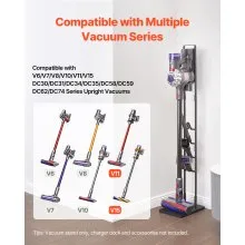 Soporte de aspiradora para Dyson Multi-Models, soporte de almacenamiento estable con 4 ganchos