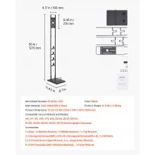 Soporte de aspiradora para Dyson Multi-Models, soporte de almacenamiento estable con 4 ganchos