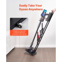 Vacuum Stand for Dyson Multi-Models Stable Storage Bracket Holder with Wheels