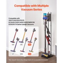 Vacuum Stand for Dyson Multi-Models Stable Storage Bracket Holder with Wheels