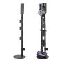 VEVOR Vacuum Stand, Compatible With V7 V8 V10 V11 V12 V15 Series Upright Vacuum Cleaners & Accessories, Stable Vacuum Stand Holder with 4 Anti-slip Pads and 3 Clips for Storing 6 Brush Heads