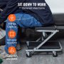 VEVOR 2 en 1 Z Creeper Seat Rolling Chair Mecánica de automóviles Shop Garaje Taburete de trabajo