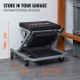 VEVOR 2 in 1 Z Creeper Seat Rolling Chair Auto Mechanics Shop Garage Work Stool