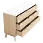 VEVOR 6 Fluted Drawer Dresser, Wooden Chest of Drawers with Sliding & Anti-tip Device, Modern Minimalist Dresser Chest, Fluted Closet Storage for Living Room, Hallway, Bedroom, Entryway, Light Wood