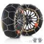 VEVOR Auto Tightening Snow Chains, Diamond Mesh Traction Wheel Chains for Anti-slip, Alloy Steel Tire Chains for Tires 265/75-15, 265/75-16, LT265/75-16, 255/75-17, LT255/75-17, 275/45-22, 265/70-16