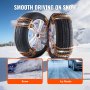 VEVOR 8 cadenas de nieve para neumáticos de 235 a 28 mm de ancho para coches, camionetas, todoterrenos y camiones