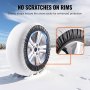 VEVOR 2PCS Thickened Snow Socks for Tires Snow Traction Tire Cover-Large