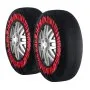 VEVOR Thickened Snow Socks for Tires, Polyester Fiber Tire Socks with Elastic Straps, Snow Traction Tire Cover for Car, SUV, Pickup and Truck (Pack of 2)-Extra Large