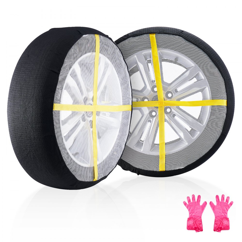 VEVOR Thickened Snow Socks for Tires Full Coverage Snow Traction Tire Cover