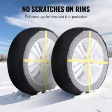 VEVOR Thickened Snow Socks for Tires Full Coverage Snow Traction Tire Cover