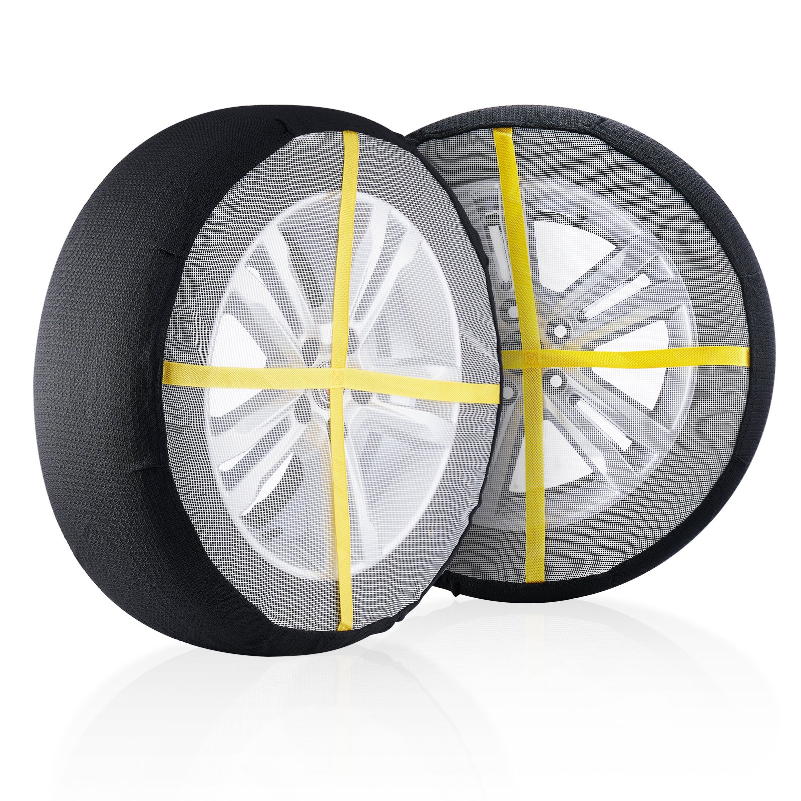 VEVOR Thickened Snow Socks for Tires, Full Coverage Tire Socks with Polyester Fiber, Snow Traction Tire Cover for Car, SUV, Pickup and Truck (Pack of 2)-Large