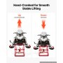 VEVOR Snowmobile Lift Stand with 5.5"-28" Lift Height & Manual Hand Crank, 1000LBS Load Capacity, Heavy-Duty Steel Support, Foldable Snowmobile Lifting Stand for Easy Track Maintenance & Parts Repair