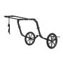 VEVOR Snowmobile Dolly Lift Stand, 50.8–57.2 cm Lift Height, 50.8 cm Large Wheels, 340 kg Heavy-Duty Steel Support, 2-in-1 Lift & Transport Snowmobile Lift Stand for Easy Moving & Maintenance