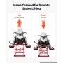 VEVOR Snowmobile Dolly Lift Stand 5.5"-28" Lift Height & Manual Hand Crank, 1000LBS Load Capacity with Wheels, Heavy-Duty Steel Support, Foldable Snowmobile Lifting Stand for Easy Maintenance & Repair