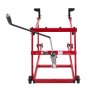 VEVOR Snowmobile Dolly Lift Stand 5.5"-28" Lift Height & Manual Hand Crank, 1000LBS Load Capacity with Wheels, Heavy-Duty Steel Support, Foldable Snowmobile Lifting Stand for Easy Maintenance & Repair