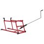 VEVOR Snowmobile Dolly Lift Stand 5.5"-28" Lift Height & Manual Hand Crank, 1000LBS Load Capacity with Wheels, Heavy-Duty Steel Support, Foldable Snowmobile Lifting Stand for Easy Maintenance & Repair