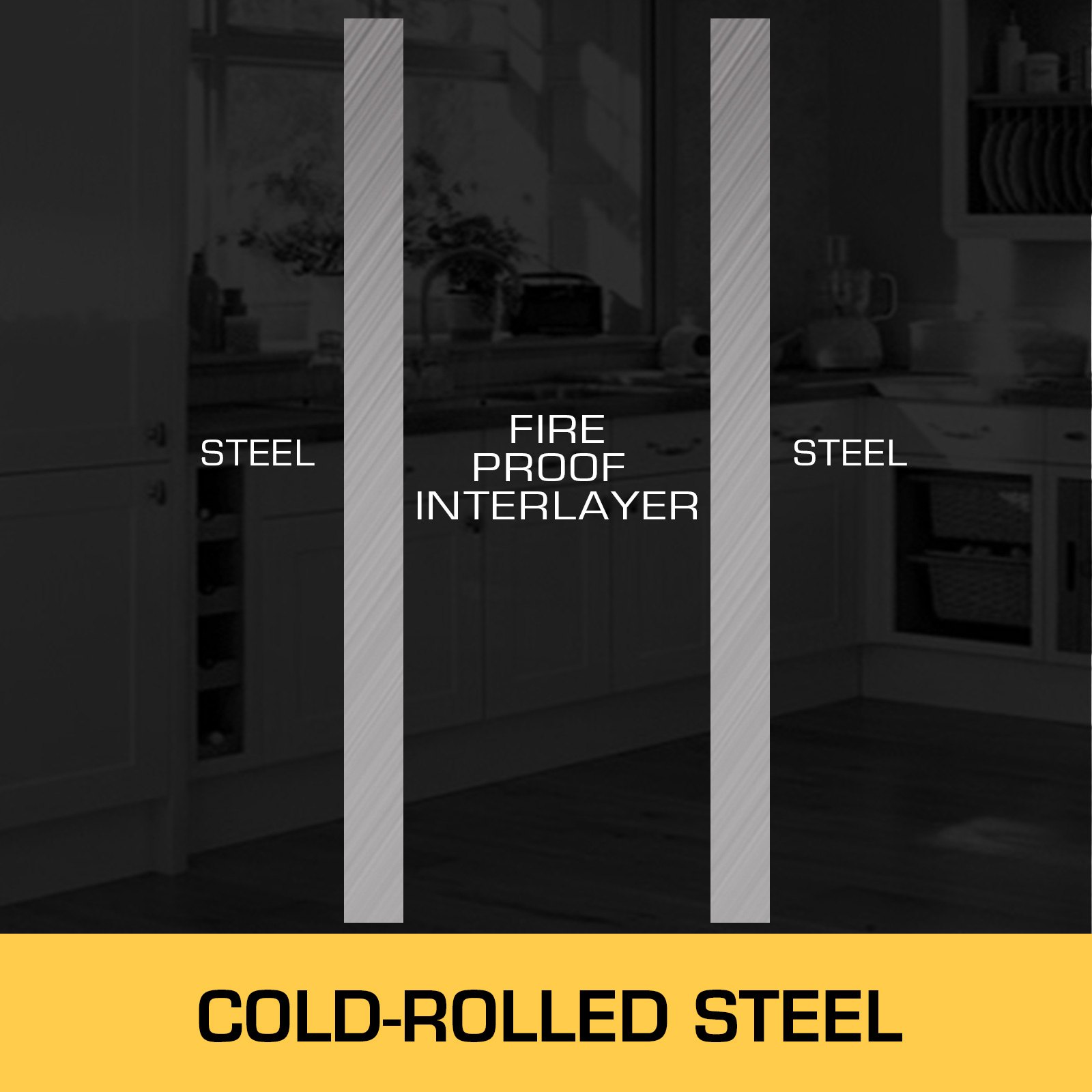 VEVOR 41.6 L Safety Cabinet 42.9 x 42.9 x 46 cm Hazardous Hinges Manual Hot