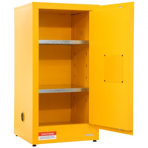 VEVOR Flammable Cabinet 18" x 18" x 35" Galvanized Steel  Safety Cabinet Adjustable Shelf Flammable Storage Cabinet for Flammable Liquids