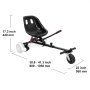 VEVOR Hoverboard Seat Attachment, for 6.5" 8" 8.5" 10" Hoverboards, Dual Shock Absorption System, Grips Control, Adjustable Length 270 LBS load Capacity, Hover Board Buggy Attachment, for Kids Adults