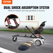 VEVOR Hoverboard Seat Attachment 6.5" 8" 8.5" 10" Shock Absorption Buggy Go Kart