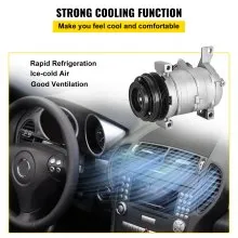 AC A/C Compressor Fit For GMC YUKON 2001 2002 2003-2007 2008 2009 6.0L 5.3L 4.8L