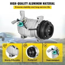 AC A/C Compressor Fit For GMC YUKON 2001 2002 2003-2007 2008 2009 6.0L 5.3L 4.8L