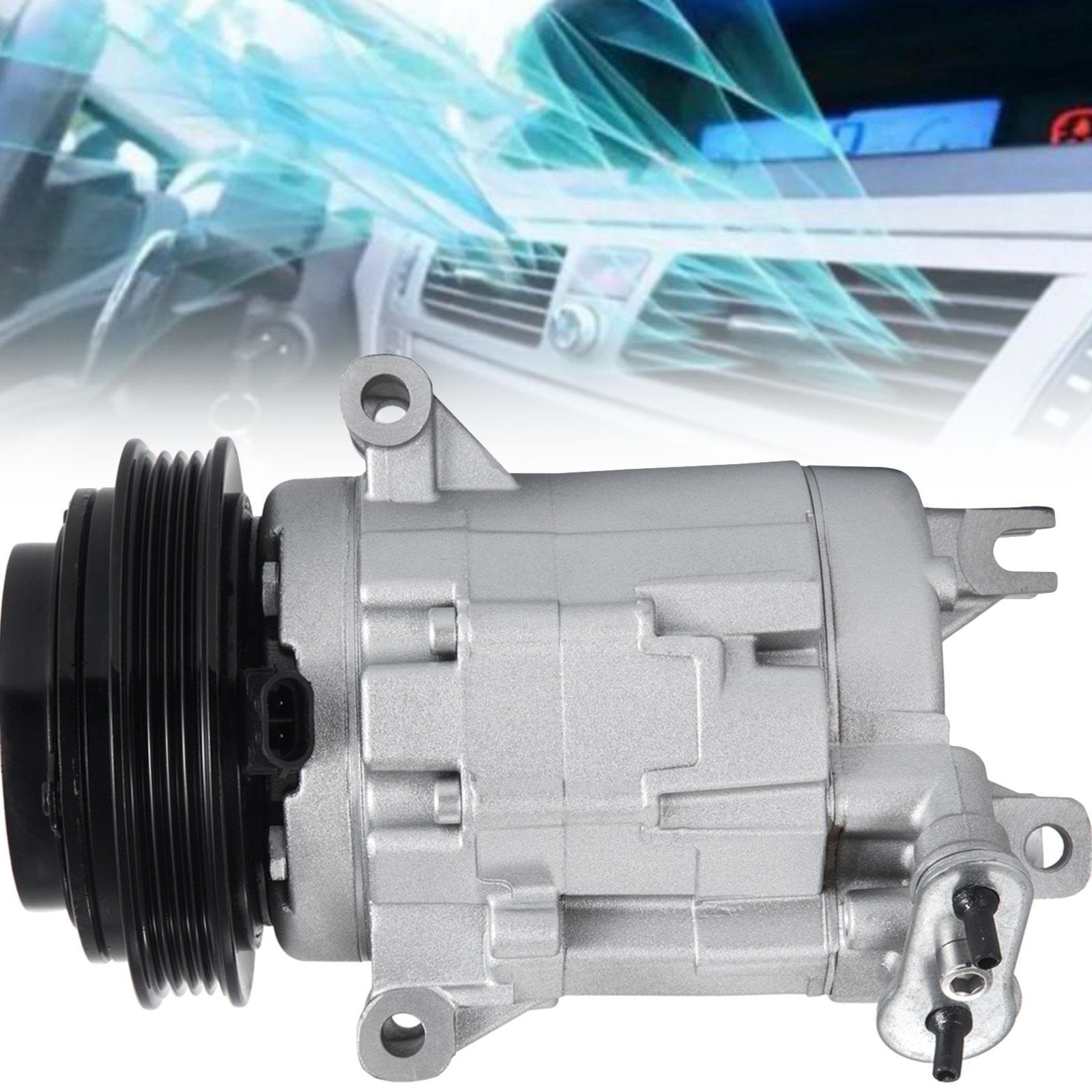 VEVOR A/C Compressor Kit Aluminum  AC Compressors w/ Clutch AC Conditioning Compressor Fits 2010-2015 Chevrolet Camaro 6.2L 7.0L