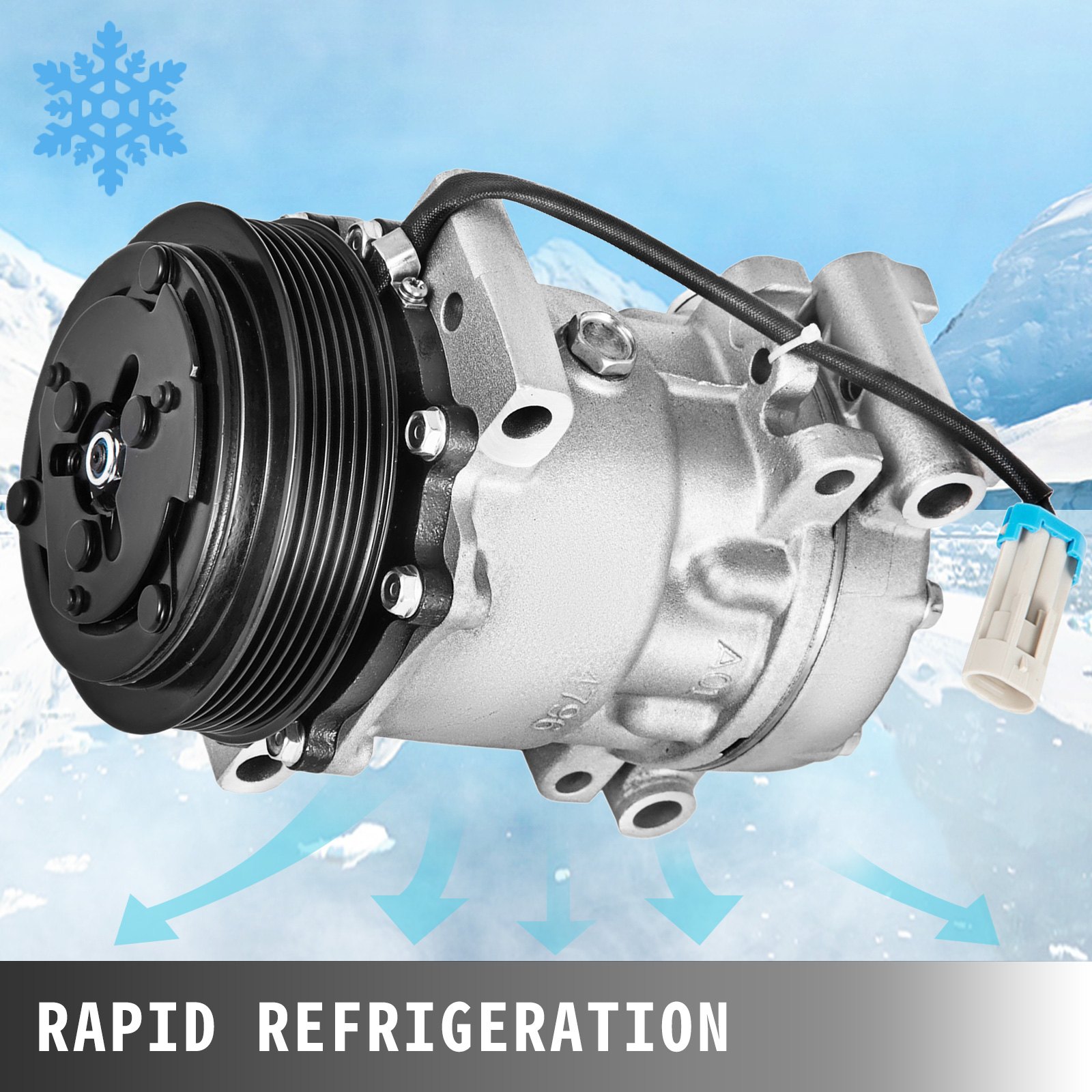 Brand New A/C Compressor & Clutch Fits Chevrolet GMC SD7H15 4261