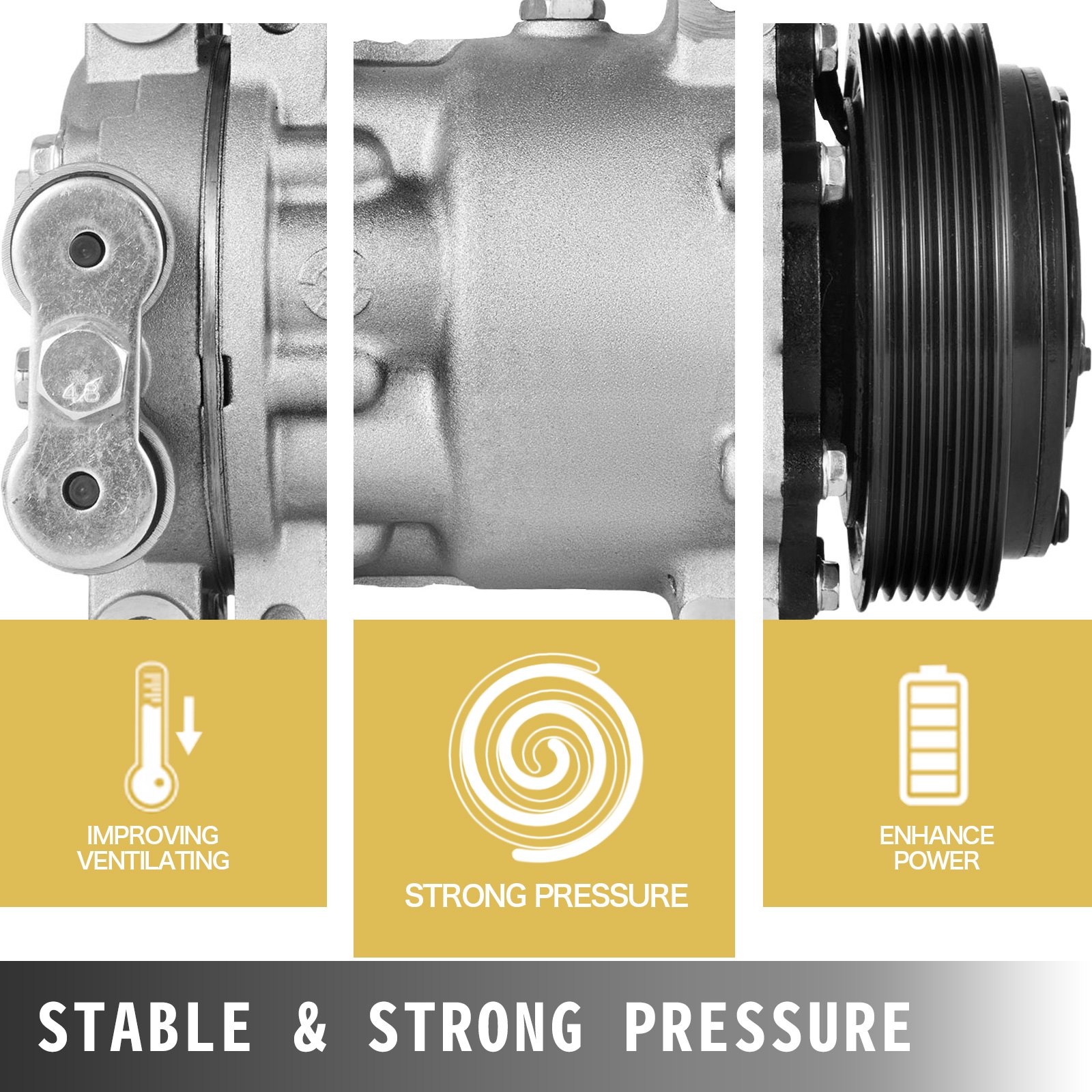 Brand New A/C Compressor & Clutch Fits Chevrolet GMC SD7H15 4261