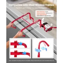 VEVOR Fire Escape Ladder 3-Story 25FT Retractable Emergency Safety Fire Ladder