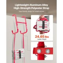 VEVOR Fire Escape Ladder 5-6 Story 50FT Retractable Emergency Safety Fire Ladder
