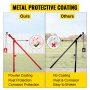 VEVOR T Post Chain Set, 15 3/4" Chain Remover Puller, T Chain Set Post Puller with 42" Long Chain Set and Choker and T-post chain, T Stake Puller for Round Fence Post, Sign Posts & Tree Stump