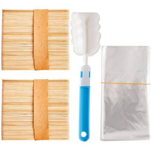 Moule à Glace Popsicle Réutilisable – 9 Bâtonnets Avec Plateau (beige, ABS)