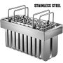 VEVOR Stainless SteelIce Cream Molds 304 Stainless Steel Popsicle Molds, 20 PCs