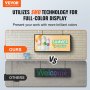 VEVOR Programmable LED Sign, P5 Full Color LED Scrolling Panel, DIY Custom Text Animation Pattern Display Board, WIFI USB Control Message Shop Sign for Store Business Party Bar Advertising 67x35cm