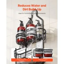 Shower Caddy 3-Tier Hanging Bathroom Shower Storage Organization Shelves Rack