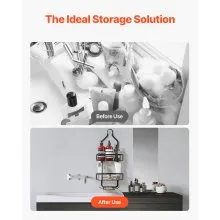 Shower Caddy 3-Tier Hanging Bathroom Shower Storage Organization Shelves Rack