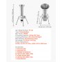 VEVOR 1100W Electric Fruit Apple Crusher, SUS304 Freestanding Crushing Machine, Grinds Whole Apples Up to 80mm Dia, 164 KG/H Capacity, Cider Press for Apples, Pears, Pineapple, Guava, Carrot, Potato