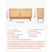 Entryway Shoe Storage Bench 39.4x11.8x20.9Inch Rattan-Like Rack with Flip Drawer