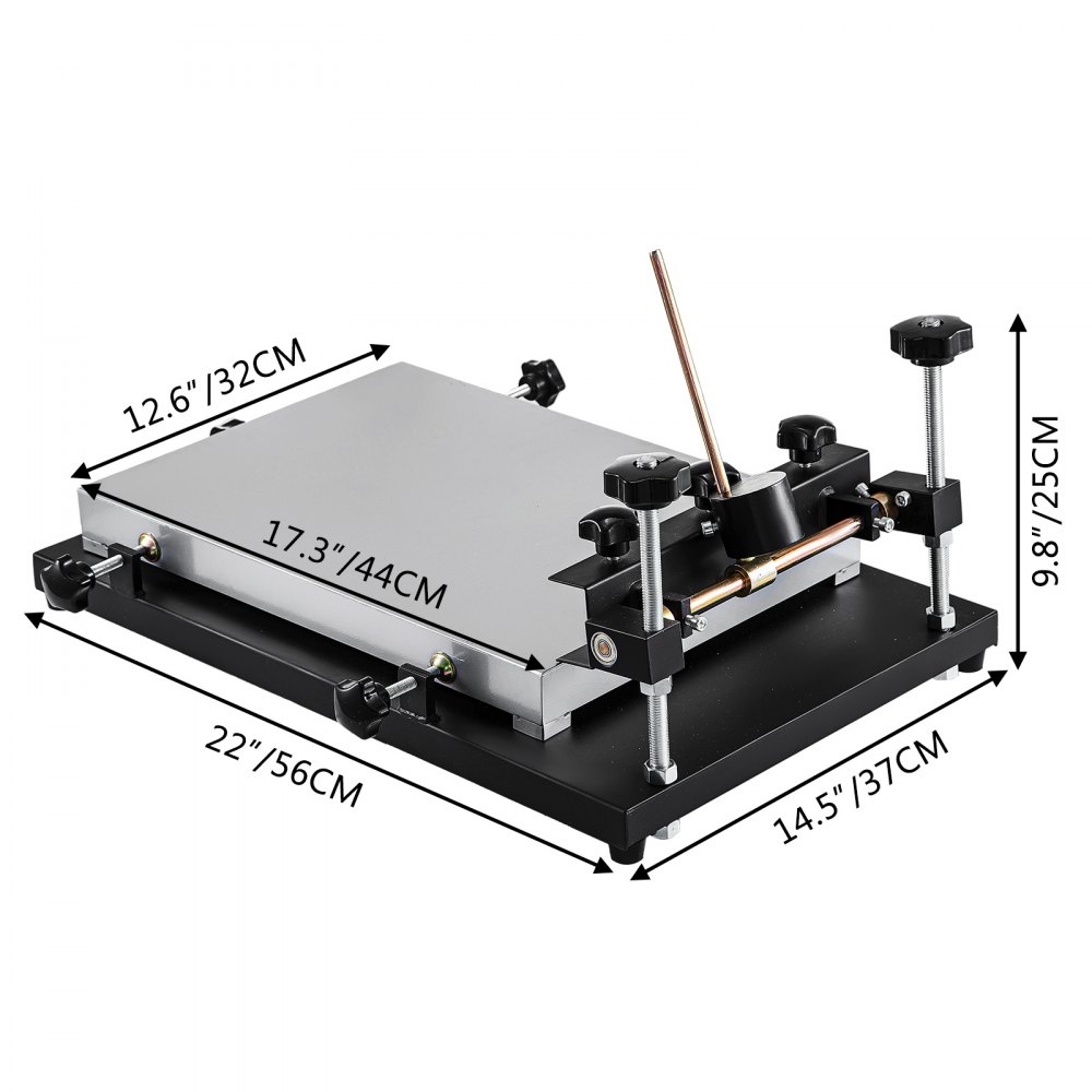 Solder Paste Printer Pcb Smt Stencil Printer 440x320mm Manual Press Printer