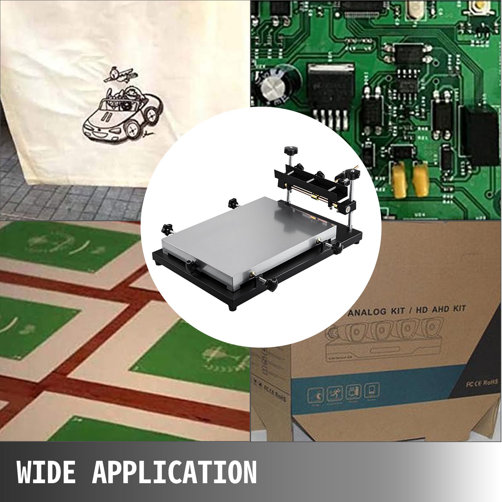 Solder Paste Printer Pcb Smt Stencil Printer 440x320mm Manual Press Printer