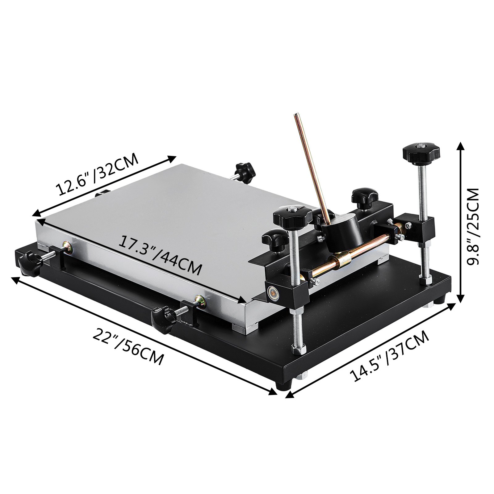 Solder Paste Printer Pcb Smt Stencil Printer 440x320mm Manual Press Printer