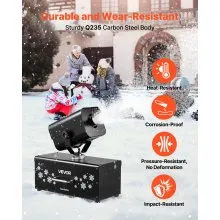 VEVOR Oscillating Snow Machine 1200W Wireless Remote Fake Snow Maker for Party