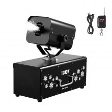 VEVOR Oscillating Snow Machine 1200W Wireless Remote Fake Snow Maker for Party