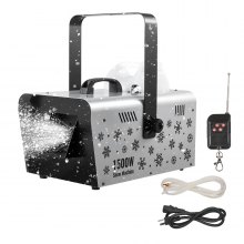 VEVOR Handheld Hanging Snow Machine 1500W Remote Control Snow Maker Wireless